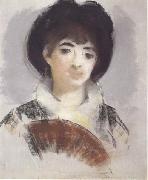 Edouard Manet Portrait de La comtesse Albazzo (mk40) oil painting reproduction